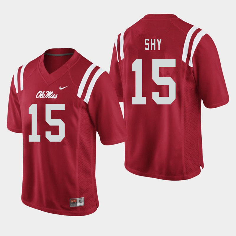 Ole Miss Rebels #15 Sellers Shy College Football Jerseys Sale-Red